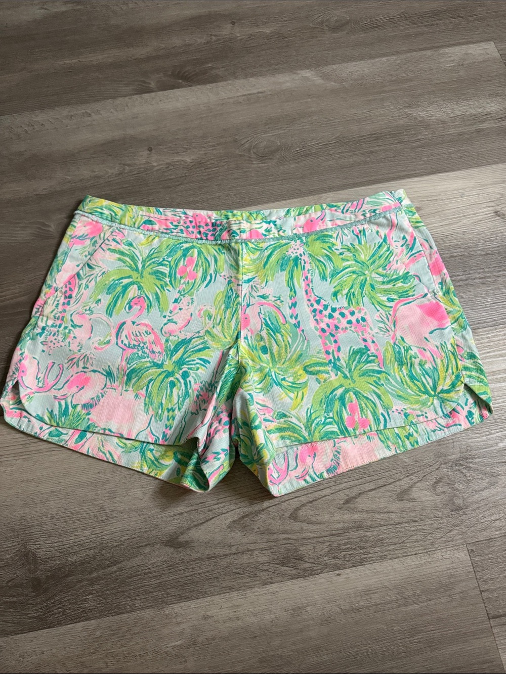 Lilly Pulitzer Adie shorts in "Seasalt Blue on Parade"